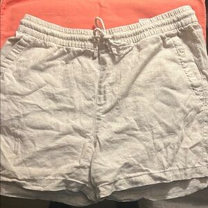 Old Navy Light Gray Elastic Waist Shorts